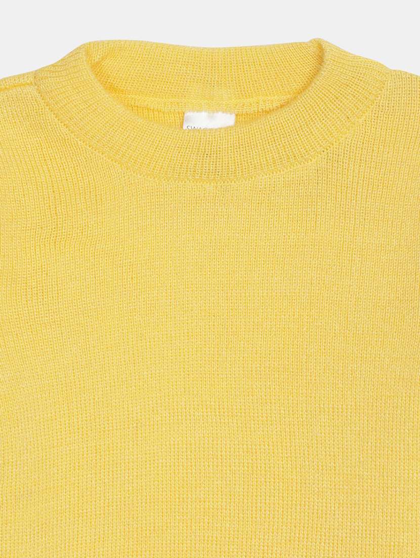 girls long sleeved solid regular sweater - 20687292 - Standard Image - 2