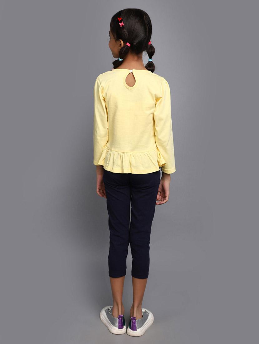 girls typography print full lenght twin set - 20687580 - Standard Image - 2