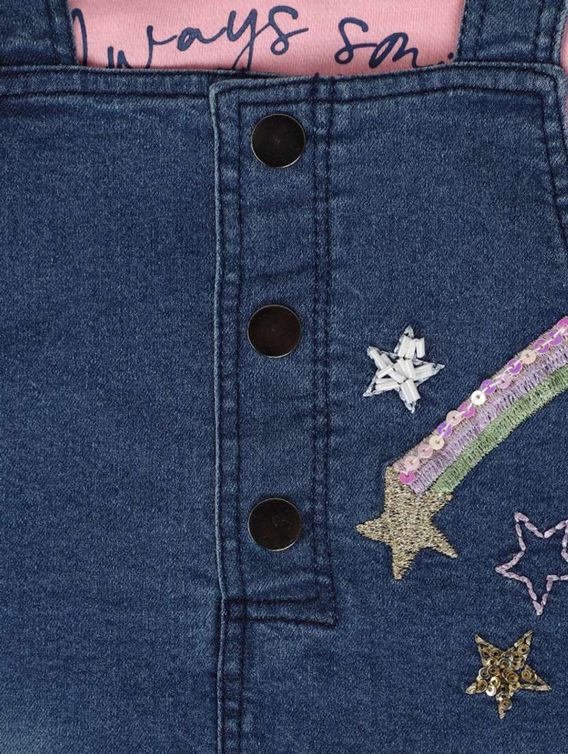 pink wool dungaree full lenght twin set - 20687798 -  Standard Image - 2