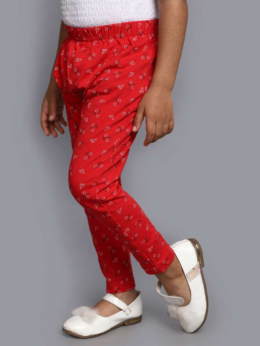 red florals printed legging - 20687961 -  Standard Image - 2