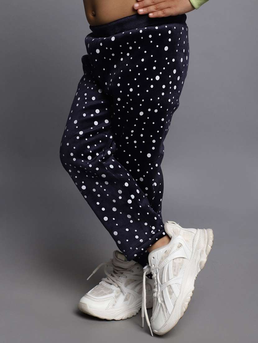 blue polka dot printed legging - 20687969 - Standard Image - 2