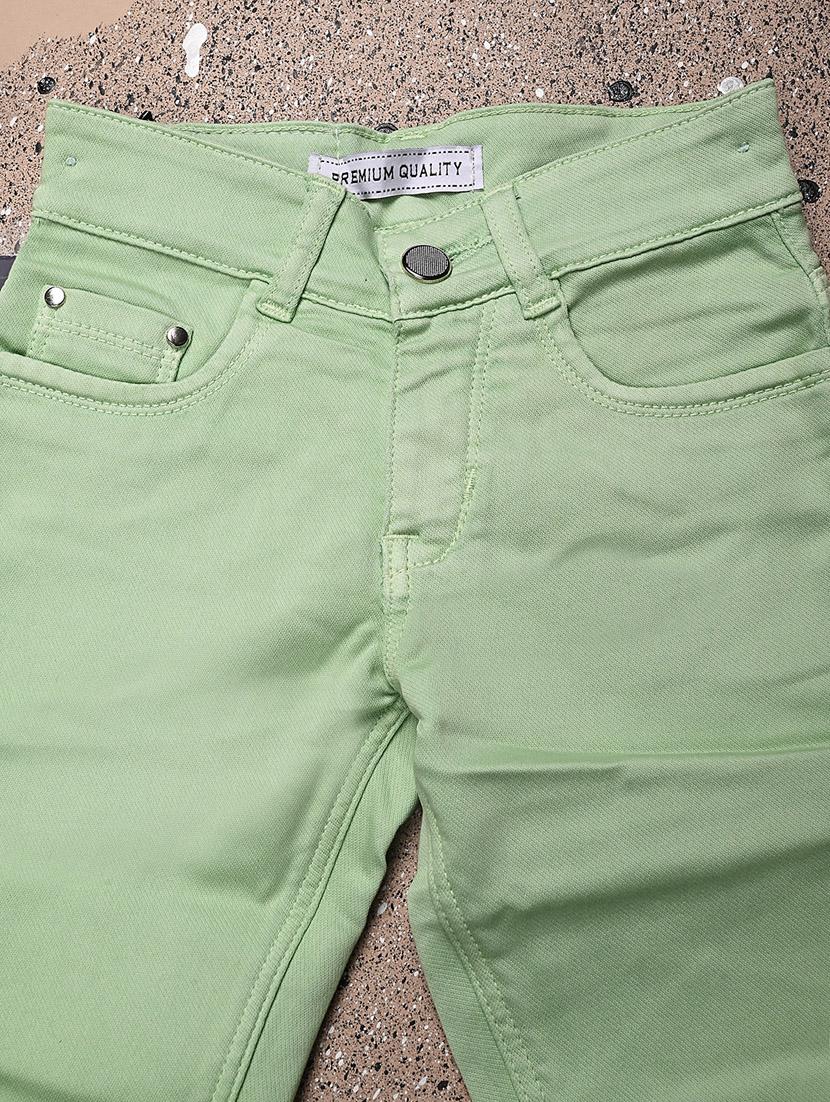 girls mid rise solid casual trouser - 20688064 - Standard Image - 2