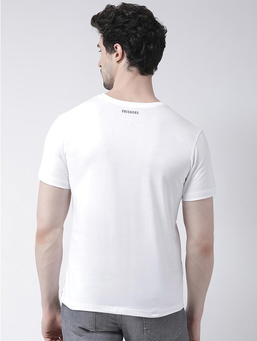 men round neck chest print t-shirt - 20688103 - Standard Image - 2