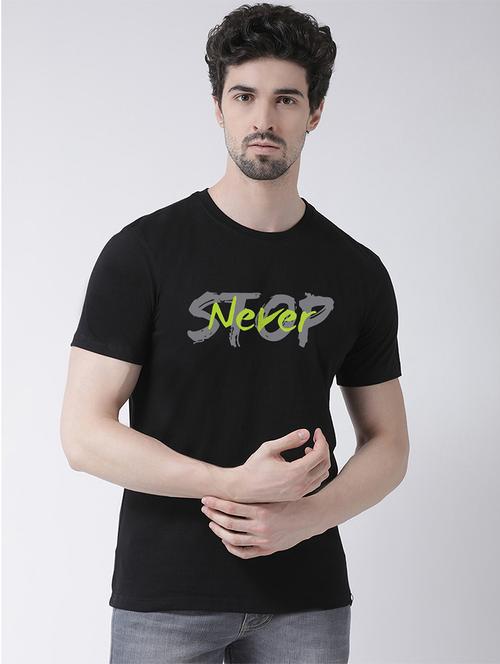 men round neck chest print t-shirt - 20688171 -  Standard Image - 0