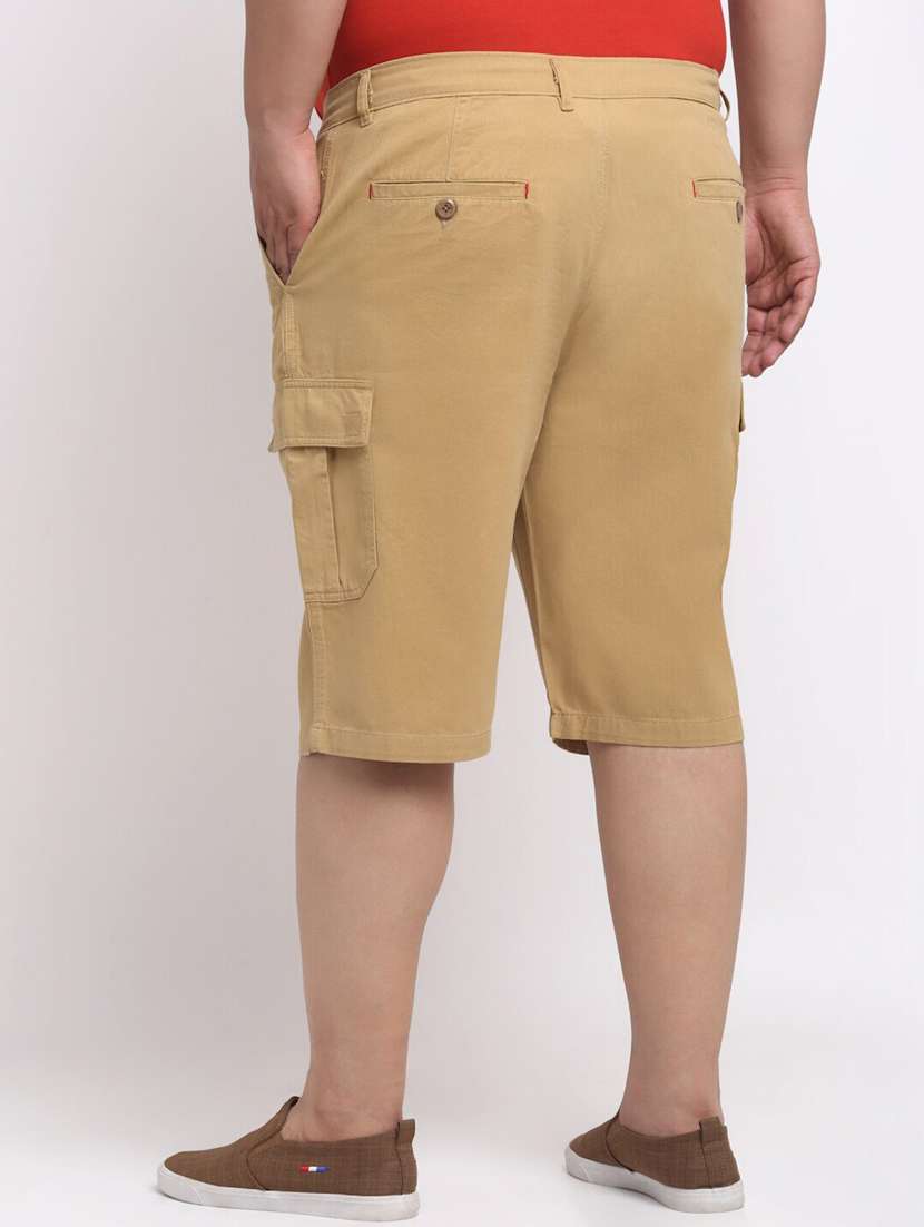 men solid cargo bermuda short - 20693103 -  Standard Image - 2