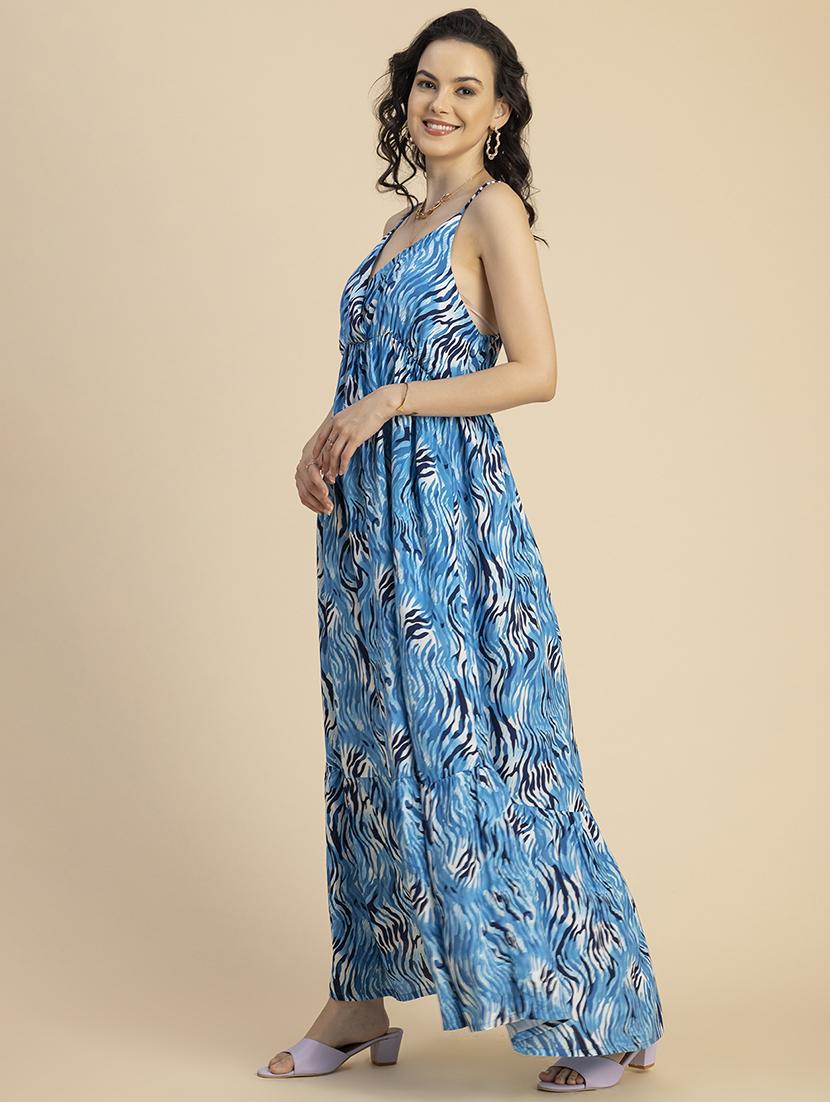 women shoulder strap tiered dress - 20695431 - Standard Image - 2