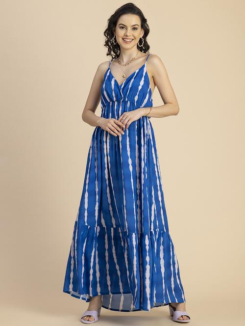 women shoulder strap tiered dress - 20695432 - Standard Image - 0