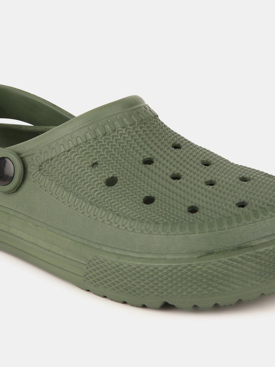 olive pu (polyurethane) sandals - 20701235 - Standard Image - 2