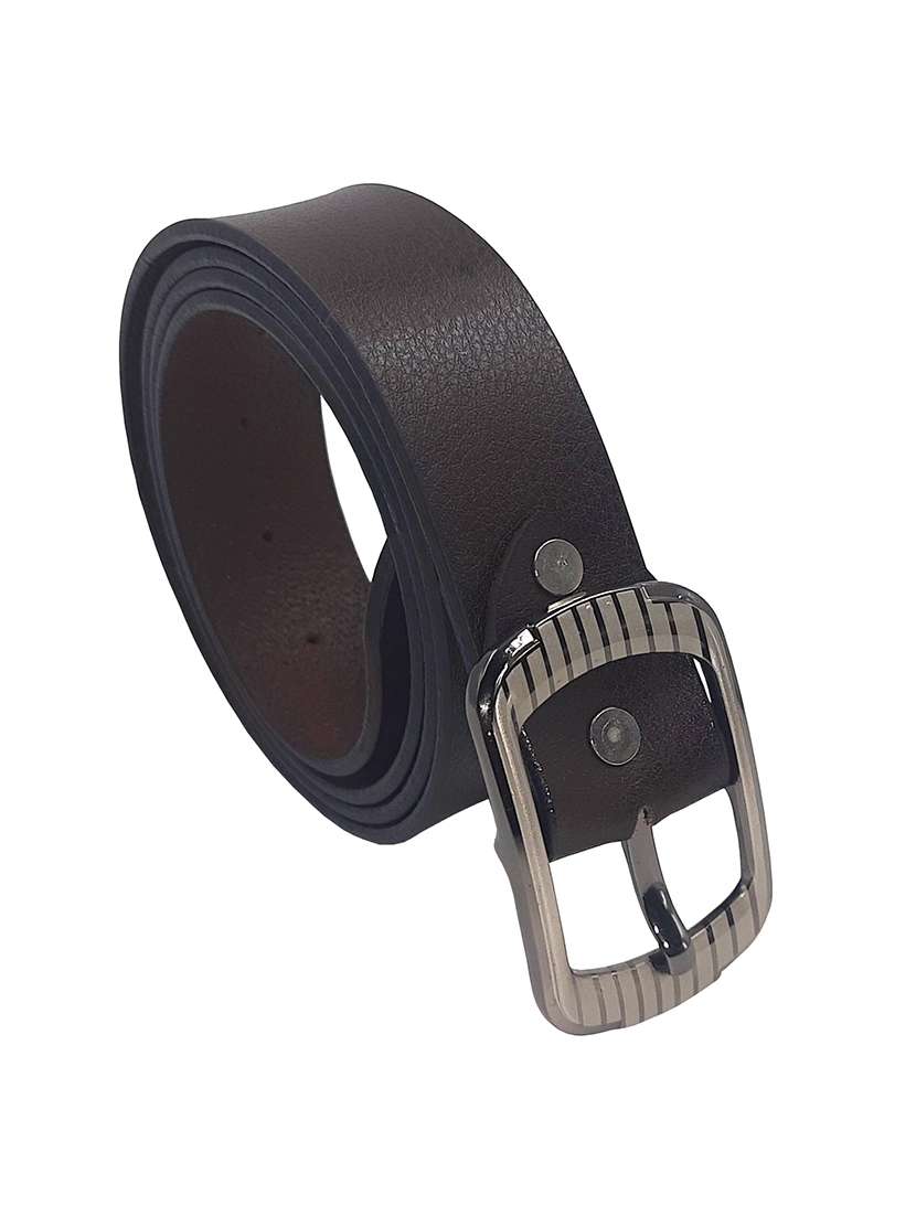 brown leather belt