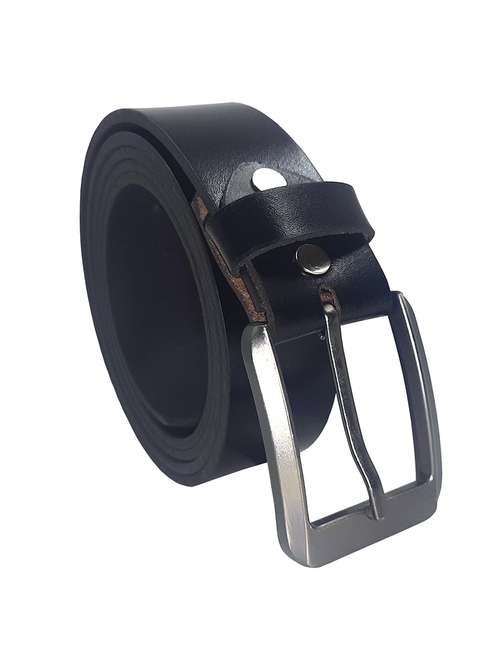 black leather belt - 20703725 - Standard Image - 0