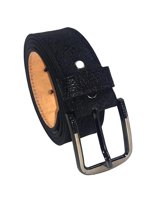 black leather belt - 20703726 - Standard Image - 0