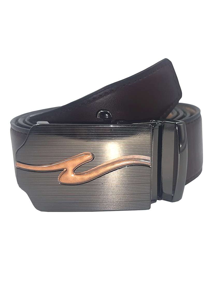 brown leatherette belt