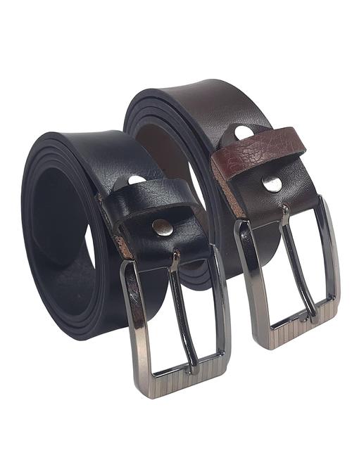 pack of 2 leather belts - 20703732 - Standard Image - 0