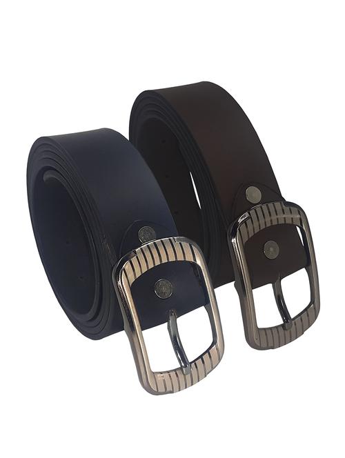 pack of 2 leather belts - 20703733 - Standard Image - 0