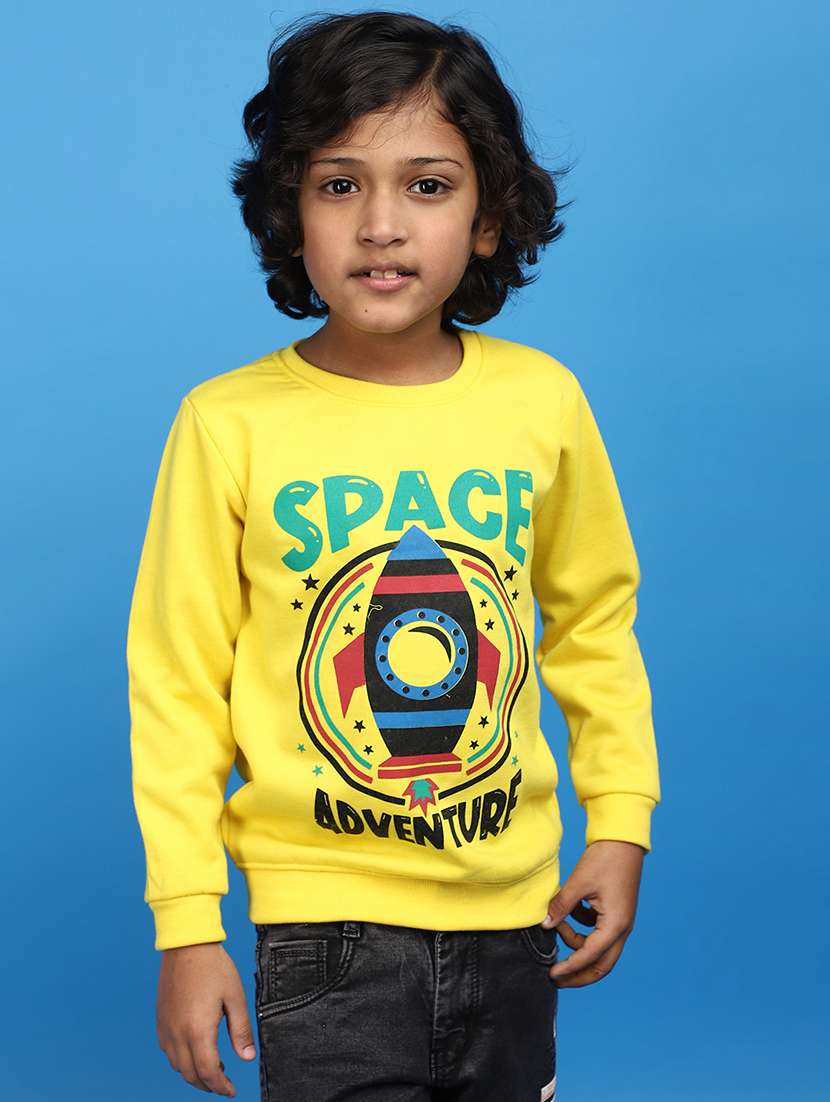 boys round neck printed set of 2 regular sweatshirt - 20724271 - Standard Image - 2