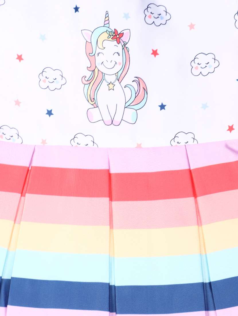 white cotton blend frock - 20724615 -  Standard Image - 2