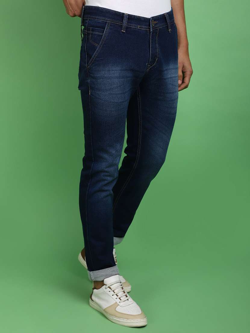 men mid rise plain denim jeans - 20725146 -  Standard Image - 2