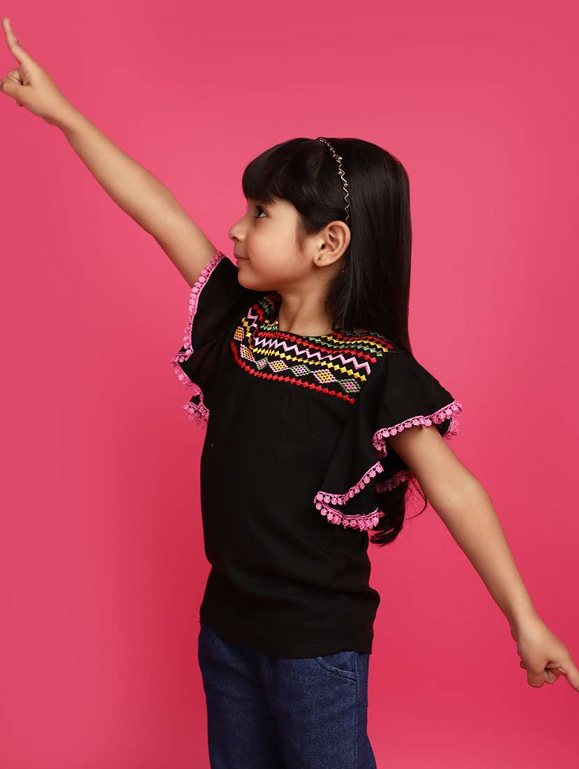 girls blacks elf-designed top - 20725228 -  Standard Image - 2