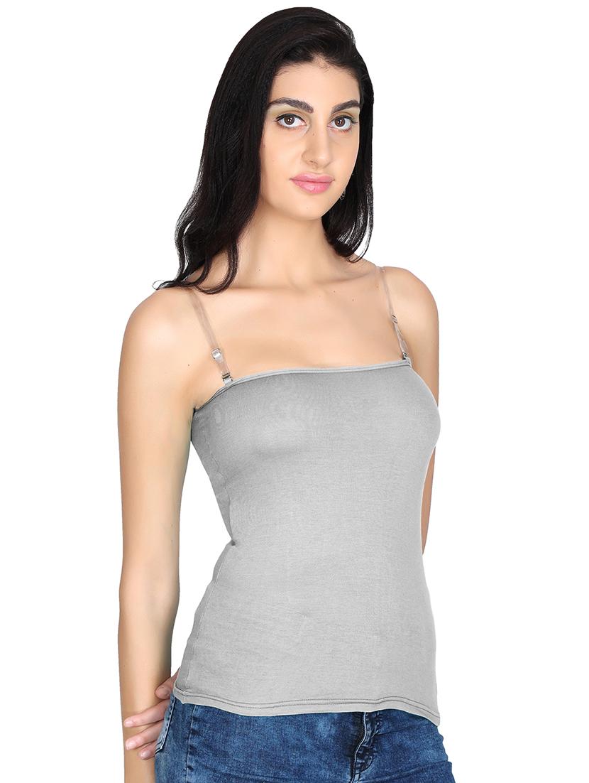 pack of 2 solid transparent straps camisoles - 20726431 - Standard Image - 2