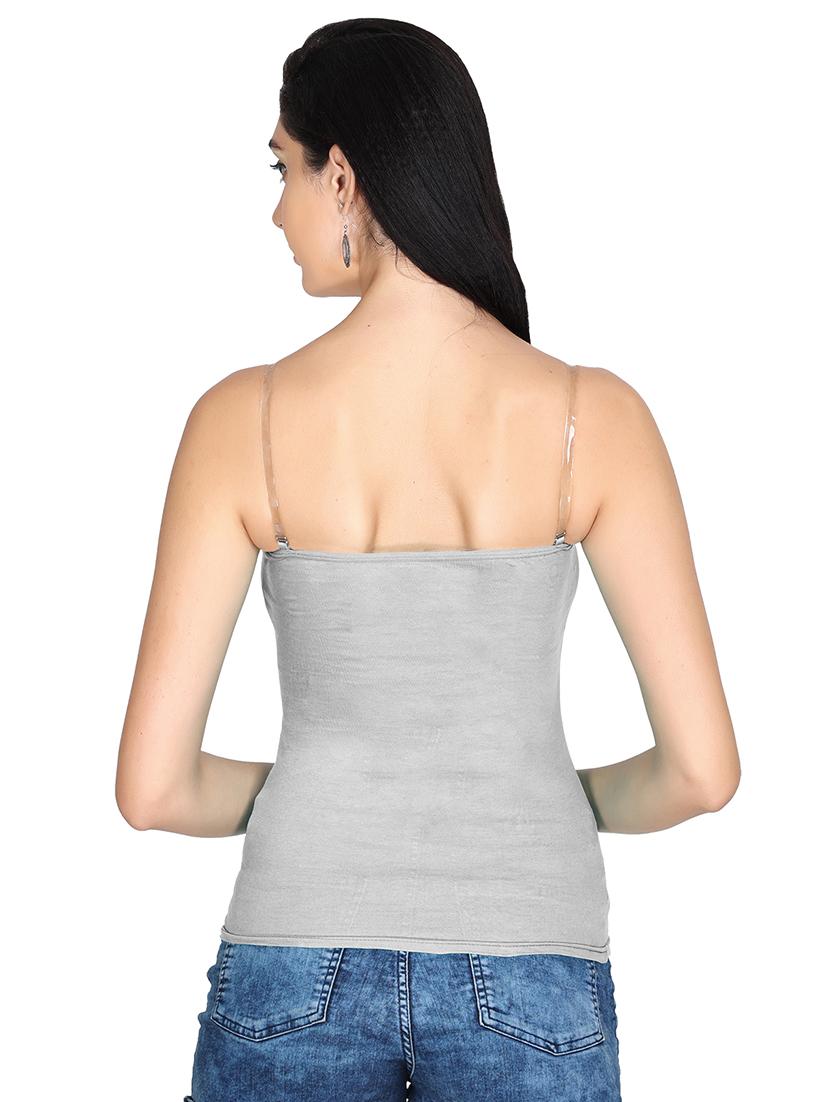 pack of 3 solid transparent straps camisoles - 20726435 - Standard Image - 2