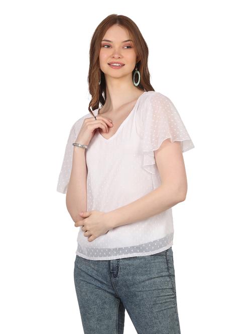 women self designed flared sleeves top - 20727819 -  Standard Image - 0