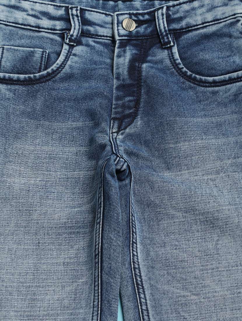 boys light blue solids plain jeans - 20728101 -  Standard Image - 2