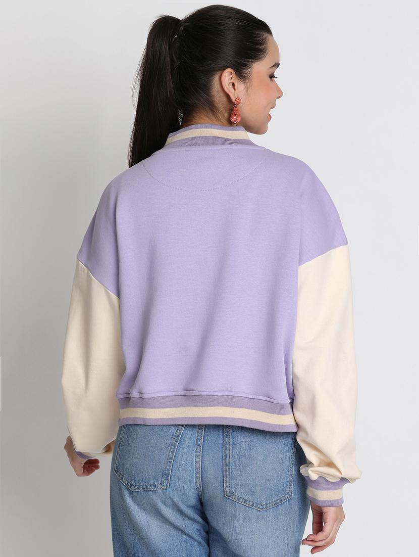 girls color block long sleeve jacket - 20728480 - Standard Image - 2