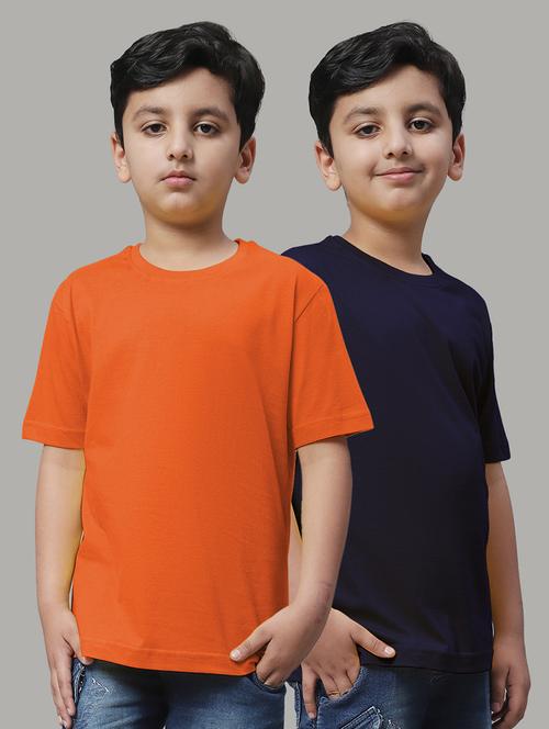pack of 2 solid multi colored t-shirt - 20728643 - Standard Image - 0