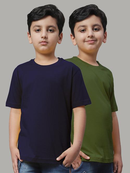 pack of 2 solid multi colored t-shirt - 20728659 - Standard Image - 0