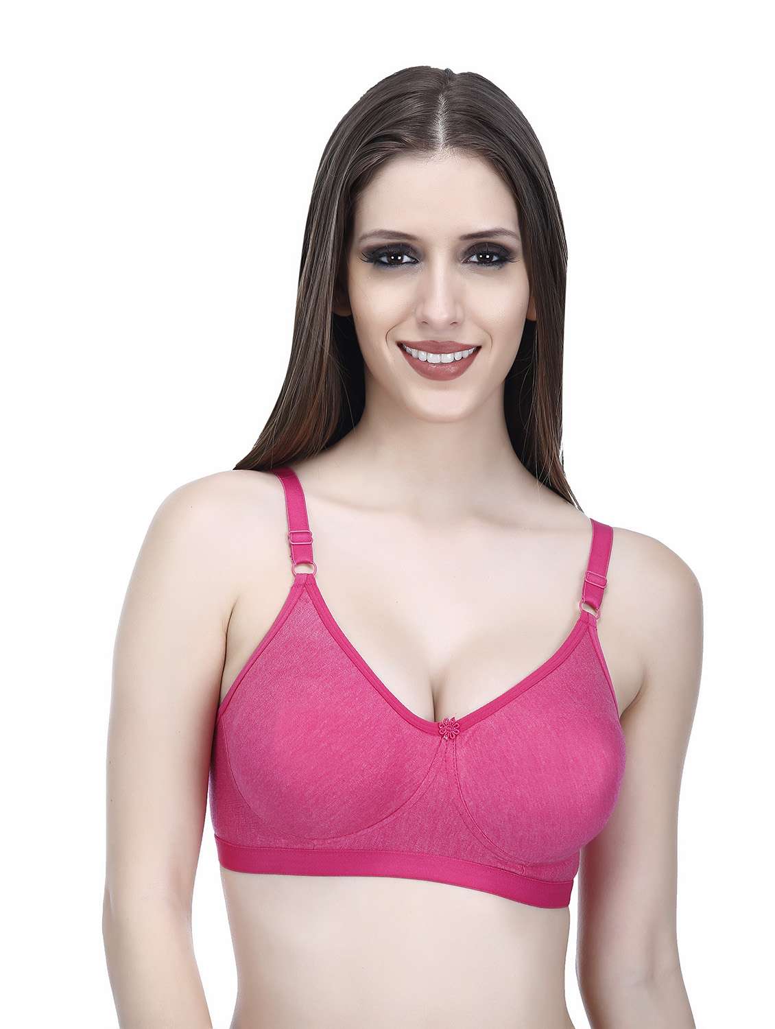 pink hosiery tshirt bra