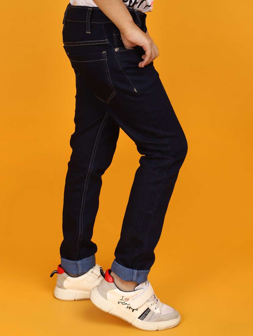 kids blue denim plain jeans - 20729072 -  Standard Image - 2