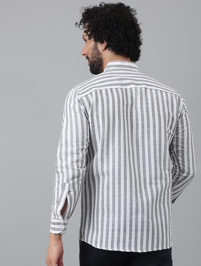 men striped cotton casual shirt - 20729704 - Standard Image - 2