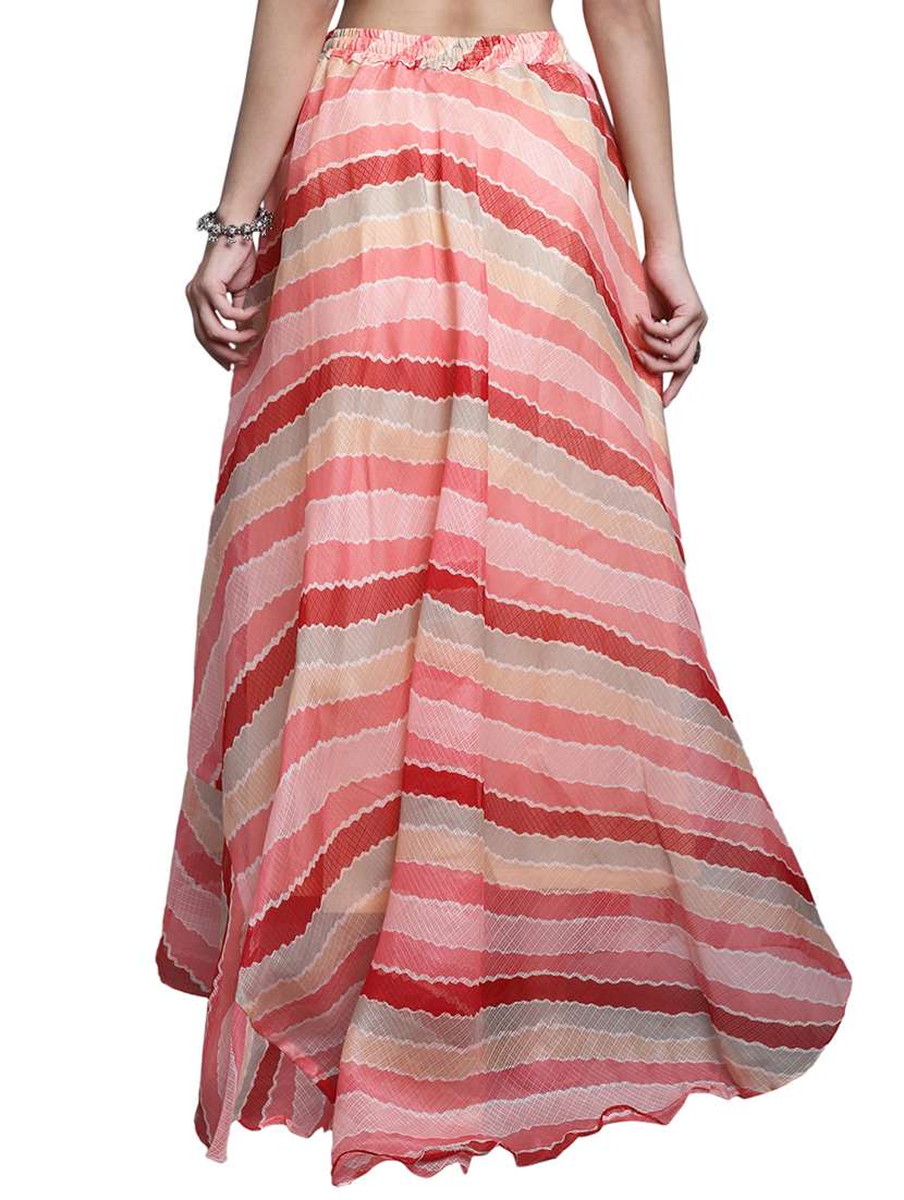 women printed flared maxi skirt - 20730365 -  Standard Image - 2