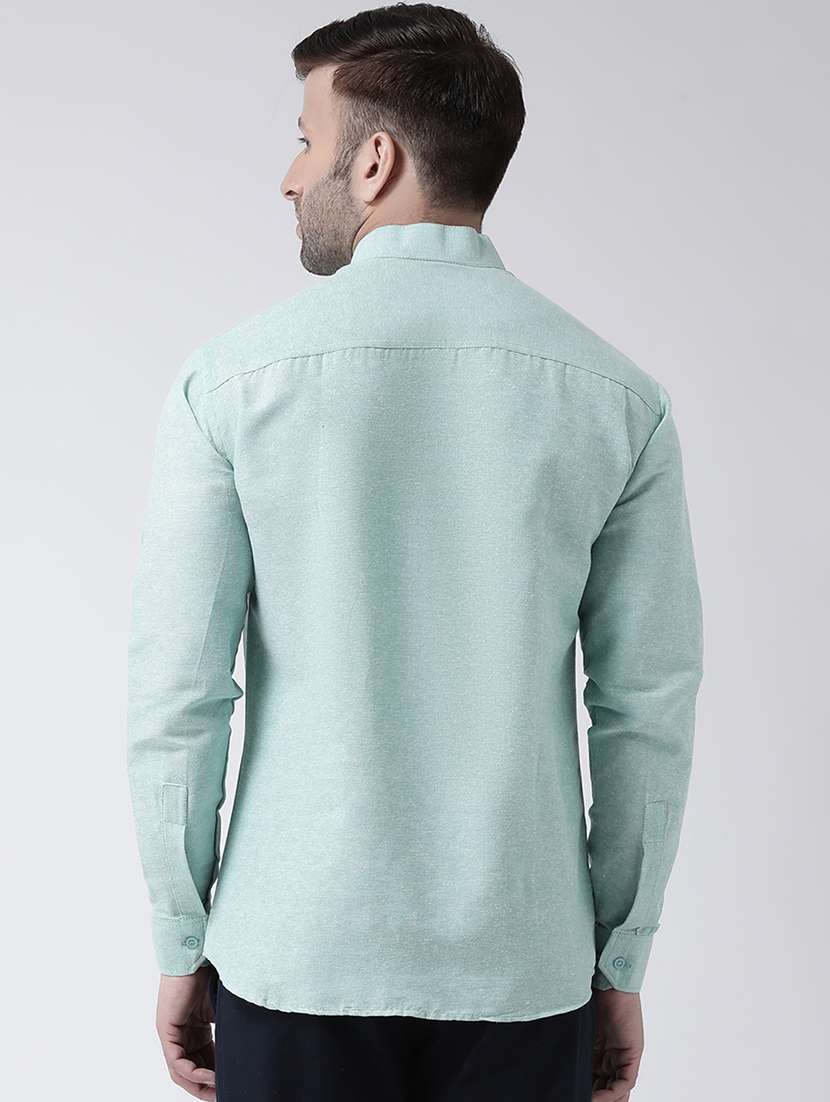 men solid cotton casual shirt - 20730387 - Standard Image - 2