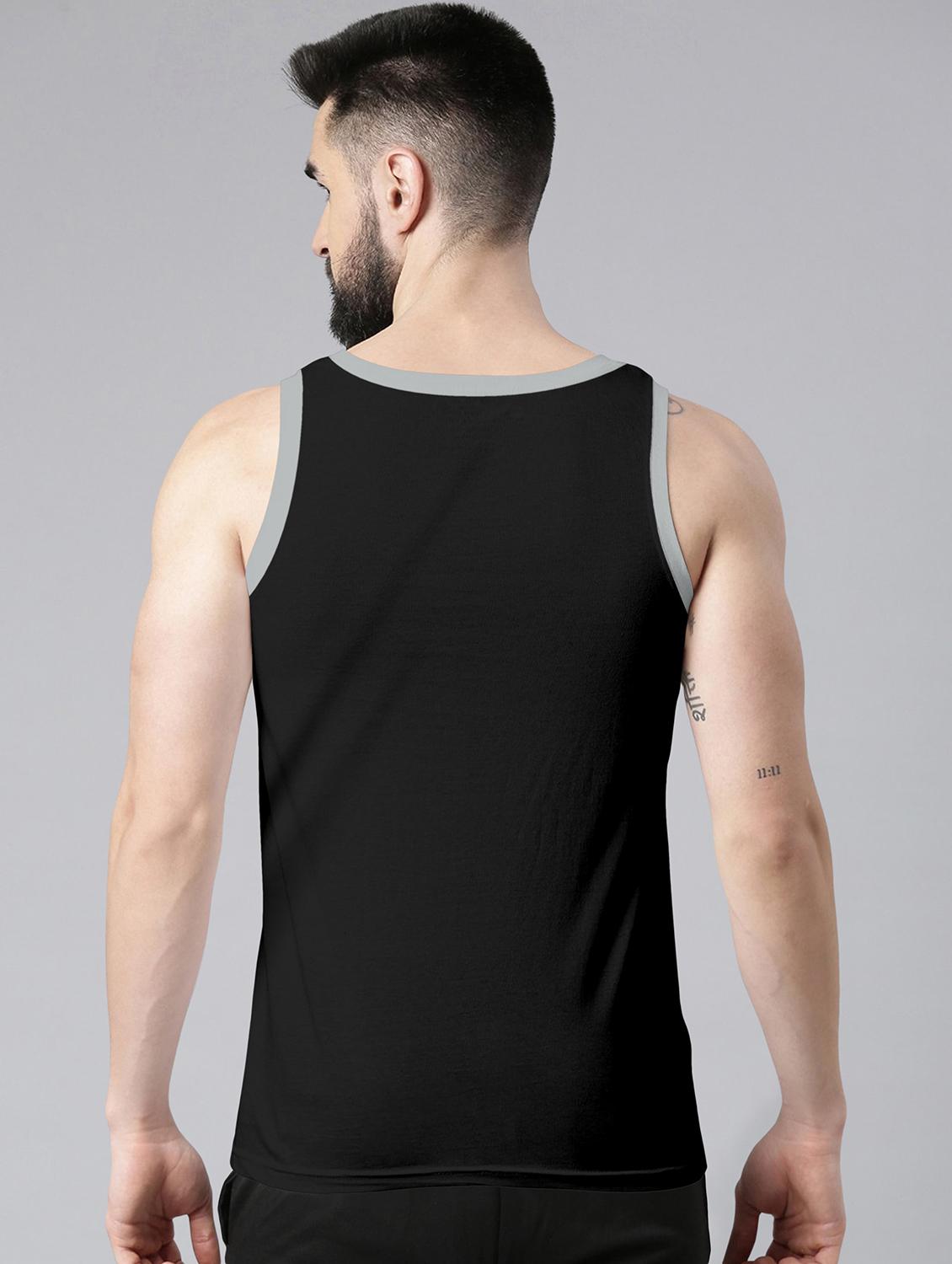 man solid sleeveless vest - 20742479 - Standard Image - 2