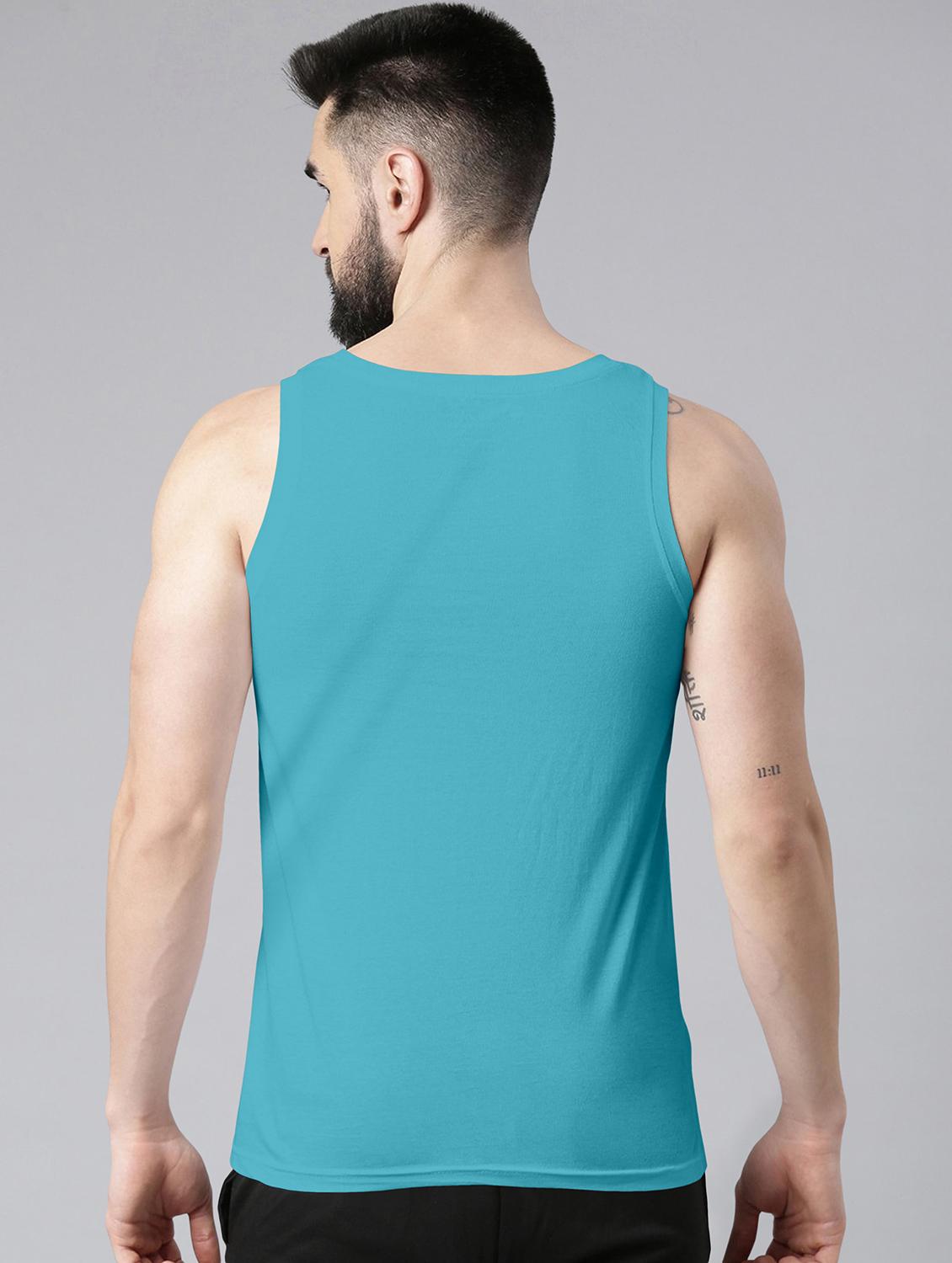 man printed sleeveless vest - 20742484 - Standard Image - 2
