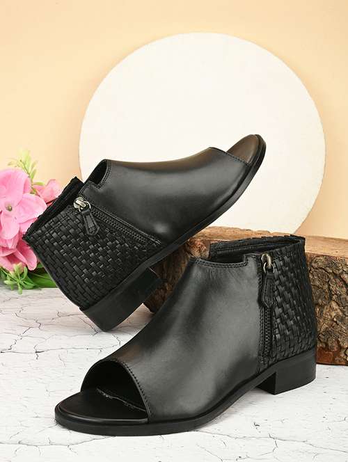 hosis brand black slip on sandal - 20742848 - Standard Image - 0