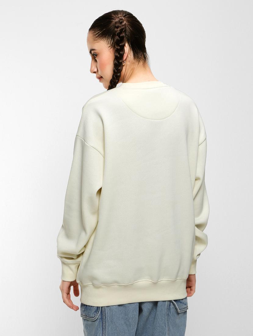off-white cotton blend regular sweatshirt - 20743234 - Standard Image - 2