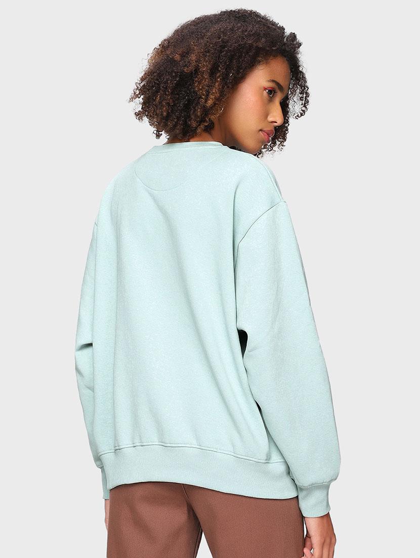 grey cotton blend plain sweatshirt - 20743285 - Standard Image - 2