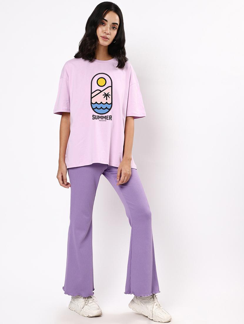 women graphic printed oversized t-shirt - 20745322 - Standard Image - 2