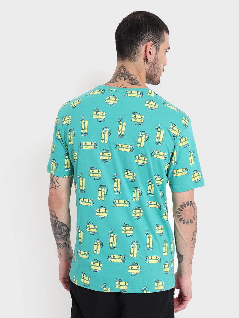 teal cotton t-shirt - 20748636 - Standard Image - 2