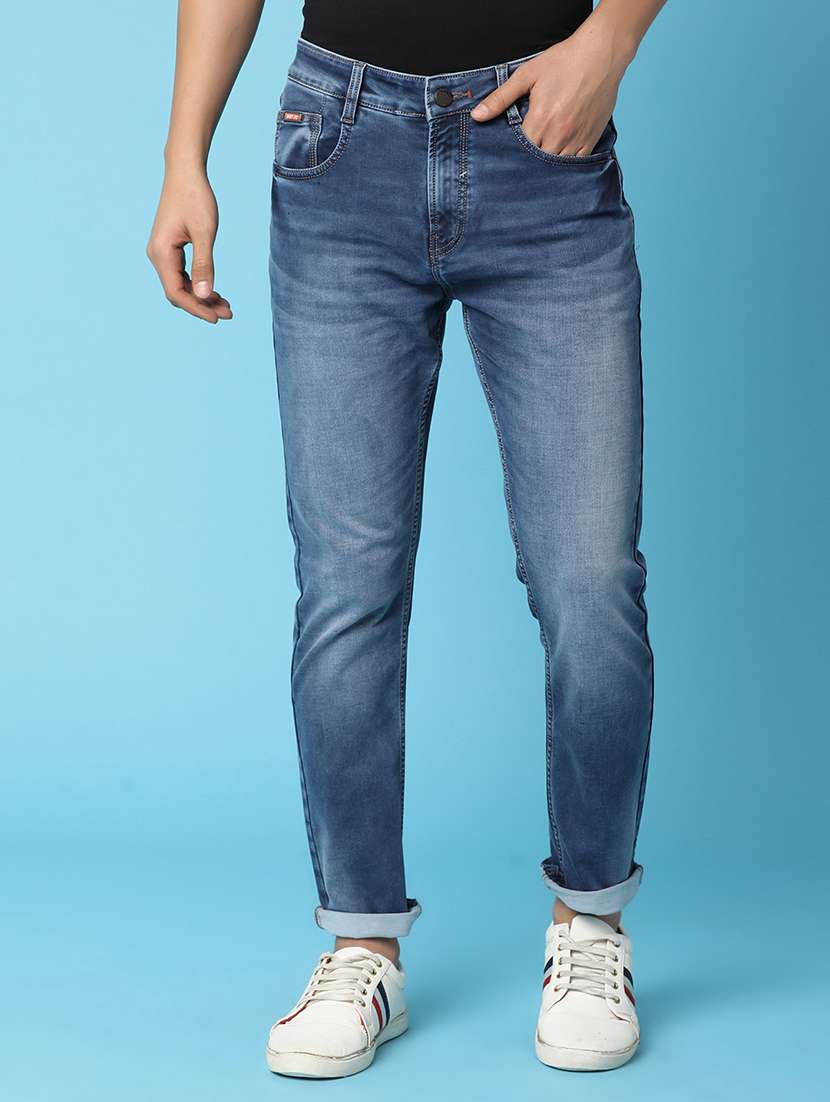 men mid rise denim jean