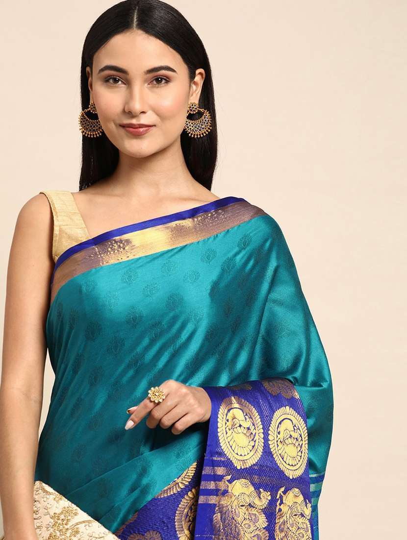 women self design bordered saree with blouse - 20754281 -  Standard Image - 2