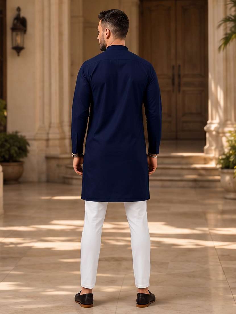 men pack of 2 solid kurta pyjama set - 20754965 -  Standard Image - 2