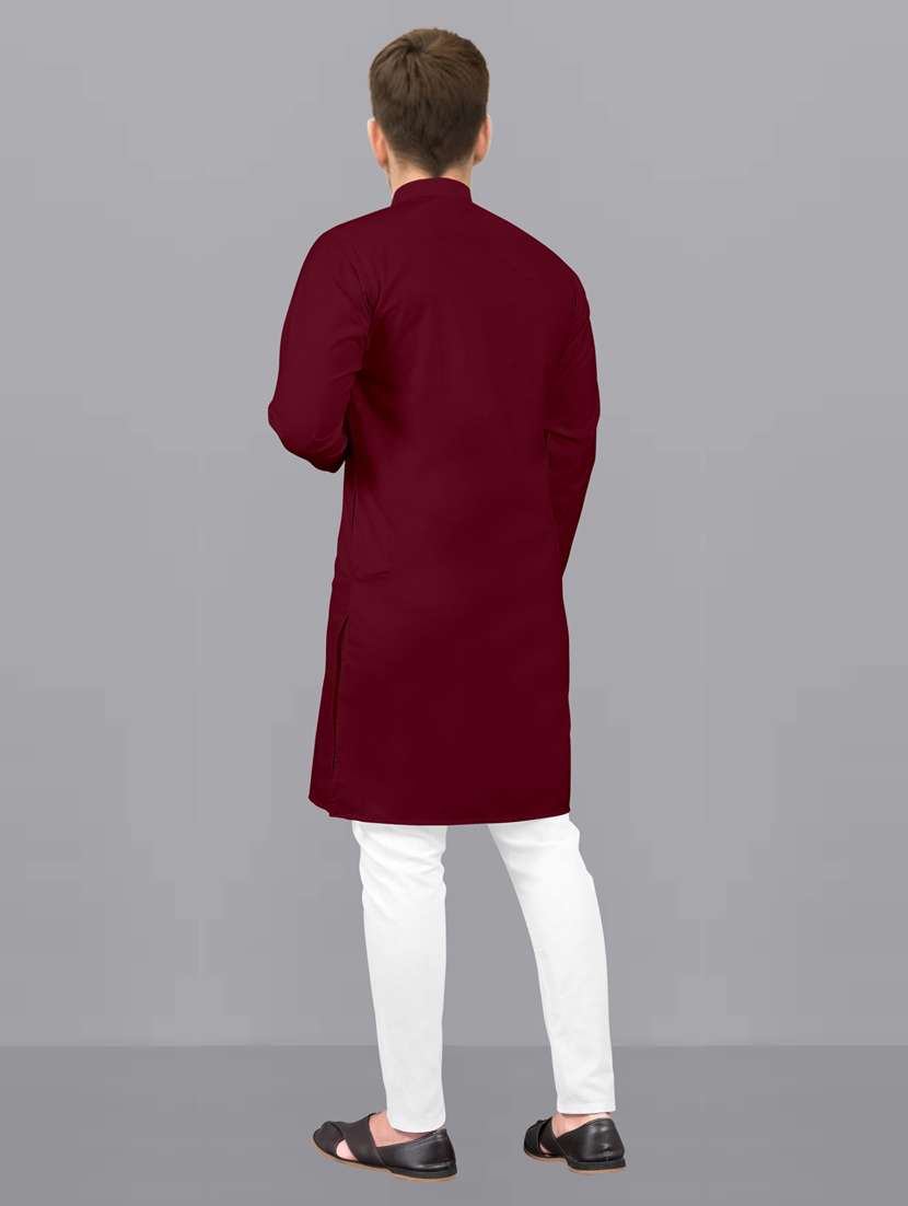 men pack of 2 solid kurta pyjama set - 20754966 -  Standard Image - 2