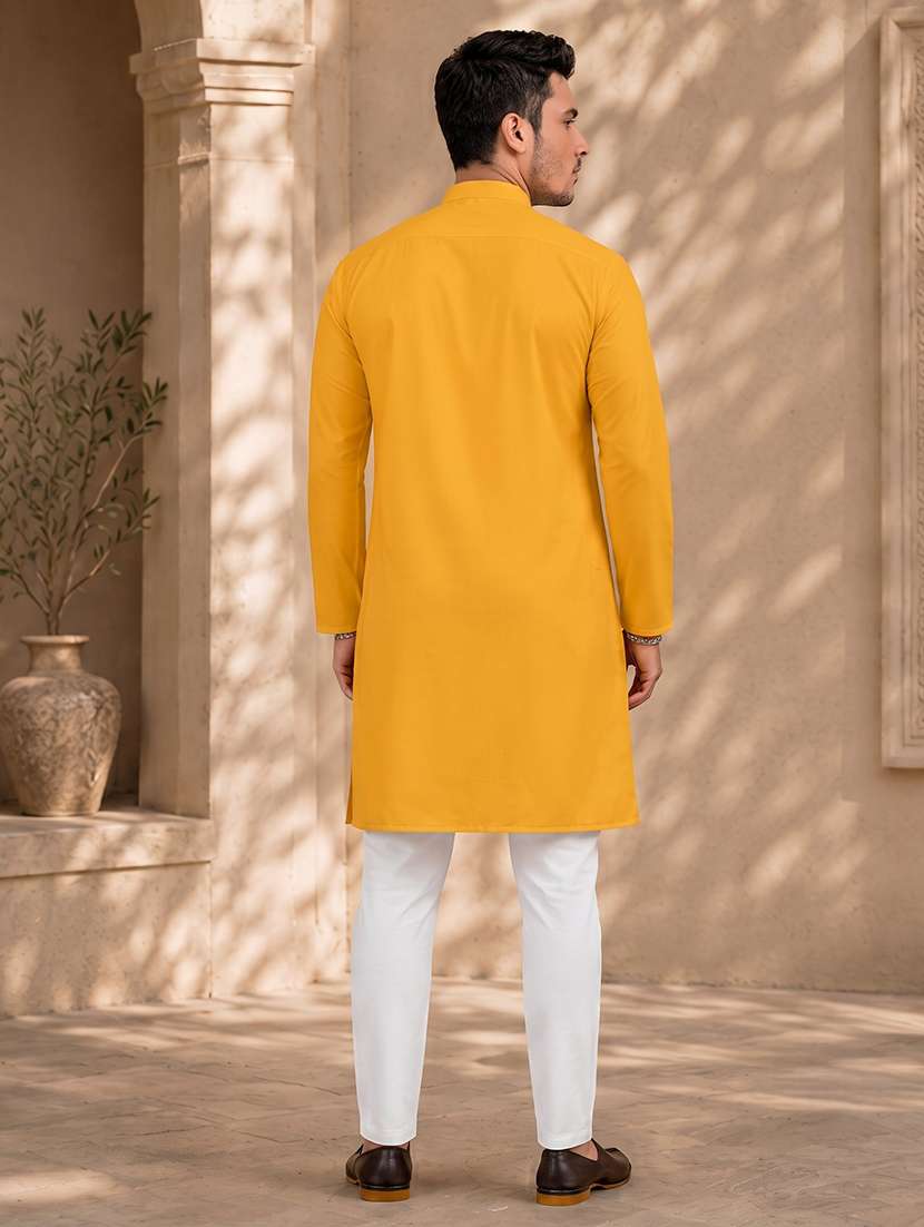 men pack of 2 solid kurta pyjama set - 20754967 -  Standard Image - 2
