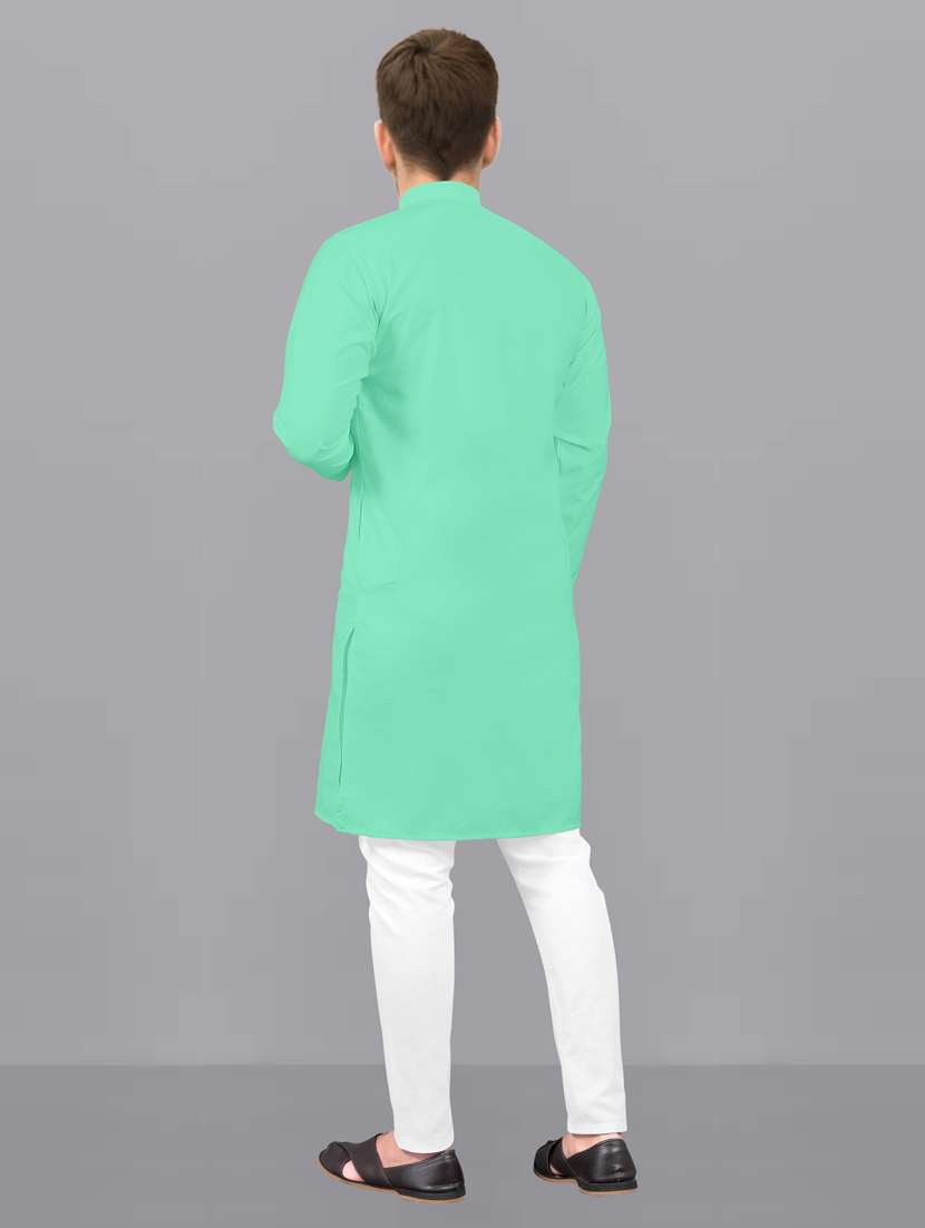 men pack of 2 solid kurta pyjama set - 20755005 -  Standard Image - 2