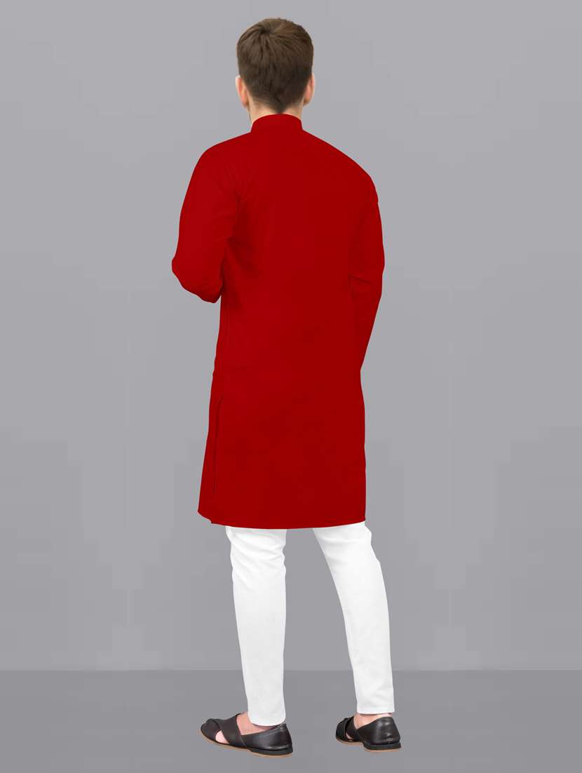 men pack of 2 solid kurta pyjama set - 20755010 -  Standard Image - 2