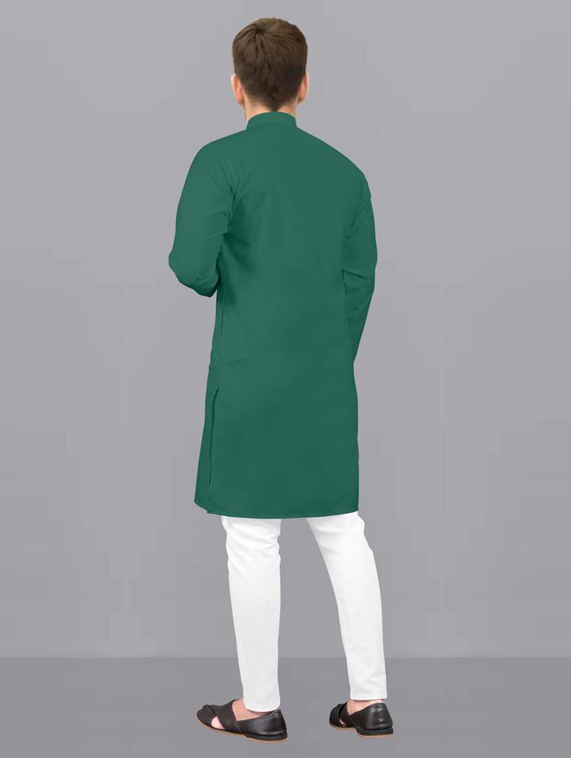 men pack of 2 solid kurta pyjama set - 20755027 -  Standard Image - 2