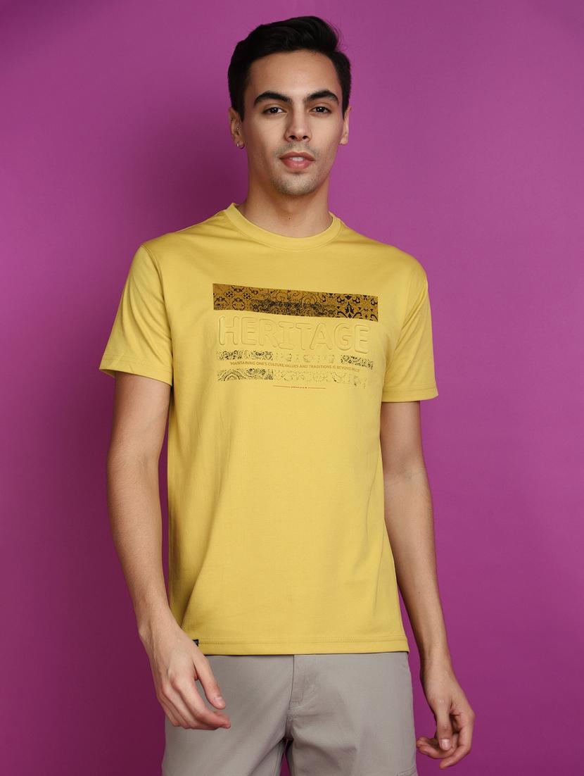 men chest print short sleeve t-shirt - 20755371 -  Zoom Image - 0